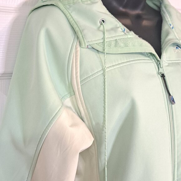 Denali Light Green Softshell Hooded Jacket - Picture 3 of 14